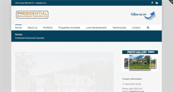 Desktop Screenshot of presidentialdevelopment.com